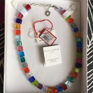 Antica Murrina Murano Glass Bead Necklace Multi